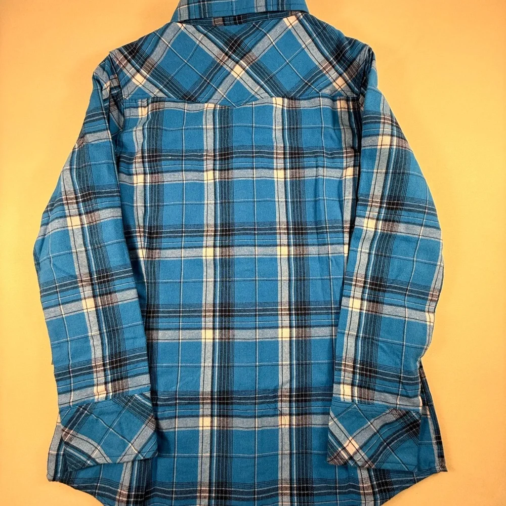 Stillwater Supply Co Blue Plaid Button-Up Western Shirt Womens NWT - Picture 13 of 13